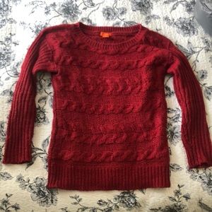 Ruby red Joe Fresh sweater
